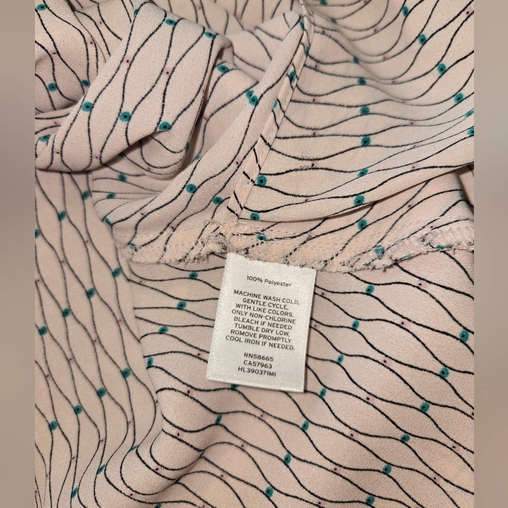 Trouve Asymmetrical Wrap Blouse with Flutter Sleeves - Picture 4 of 5